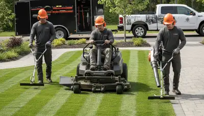 Richmond, VA tree service crew providing professional tree trimming and lawn care services