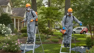 Richmond, VA tree service crew providing professional tick control for safer outdoor spaces