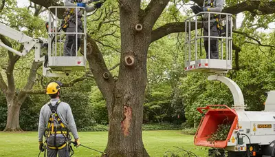 Arbor Tree Care treating diseased trees in Richmond, VA for healthier growth and protection