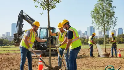 Tree planting service in Richmond, VA by Arbor Tree Care for residential and commercial properties