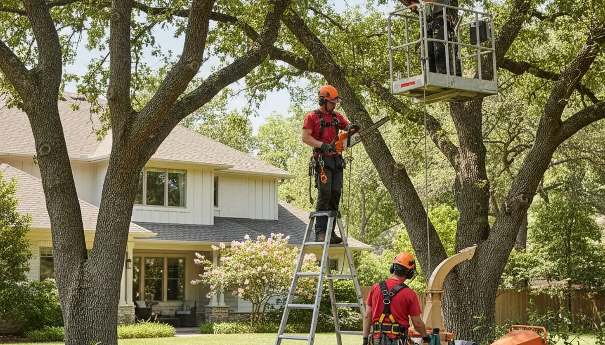 Richmond, VA arborist pruning a tree for safer, healthier landscape maintenance