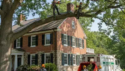 Tree service crew in Richmond, VA providing professional tree trimming and maintenance