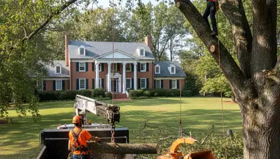 Tree service crew in Richmond, VA providing professional tree trimming and maintenance
