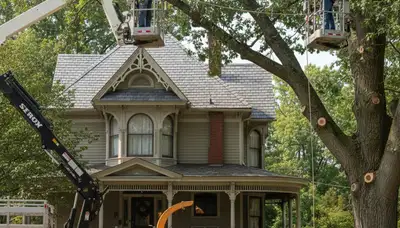Tree service crew providing professional tree trimming in Richmond, VA