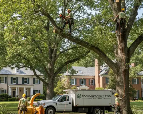 Tree trimming service for Richmond, VA homes and established canopy care